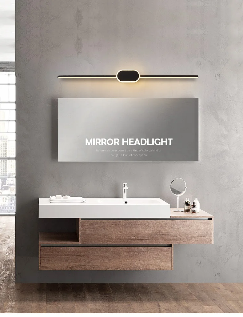 Modern Led Wall Lamp For Bathroom Aluminum Mirror Indoor Wall Lighting Sconce Lamps Modern Vanity Lamps Led Wall Light Fixture gold wall lights