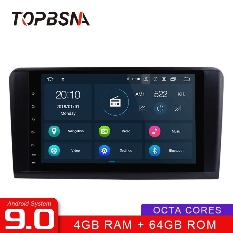 Flash Deal TOPBSNA Android 9.0 Car DVD Player For Mercedes Benz ML ML350 ML500 GL X164 GL320 W164 WIFI GPS Navi Car Radio RAM 4G ROM 64G FM 0 Flash Deal TOPBSNA Android 9.0 Car DVD Player For Mercedes Benz ML ML350 ML500 GL X164 GL320 W164 WIFI GPS Navi Car Radio RAM 4G ROM 64G FM 0