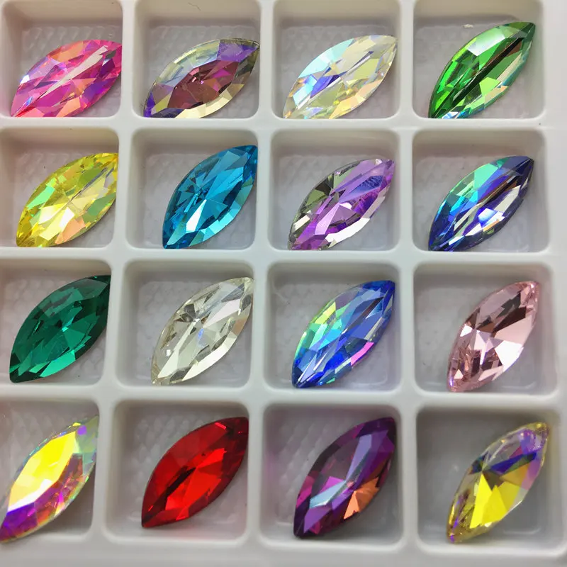 7x15mm-9x18mm-Marquise-Crystal-Fancy-Stone-Pointed-back-K9-Glass-Horse-eye-Navette-Jewelry-Beads-Opal (3)
