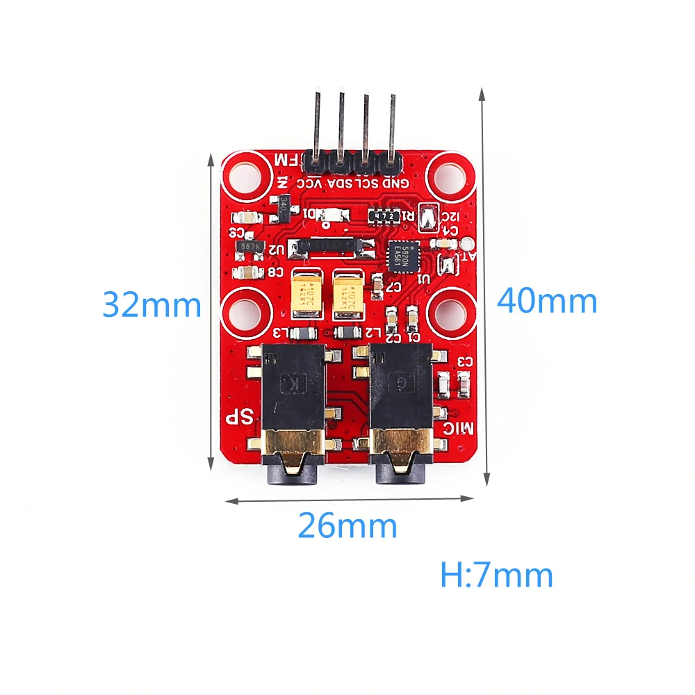 RDA5820N FM модуляция частоты трансивер модуль 76-108,0 МГц FM вещательный передатчик приемник