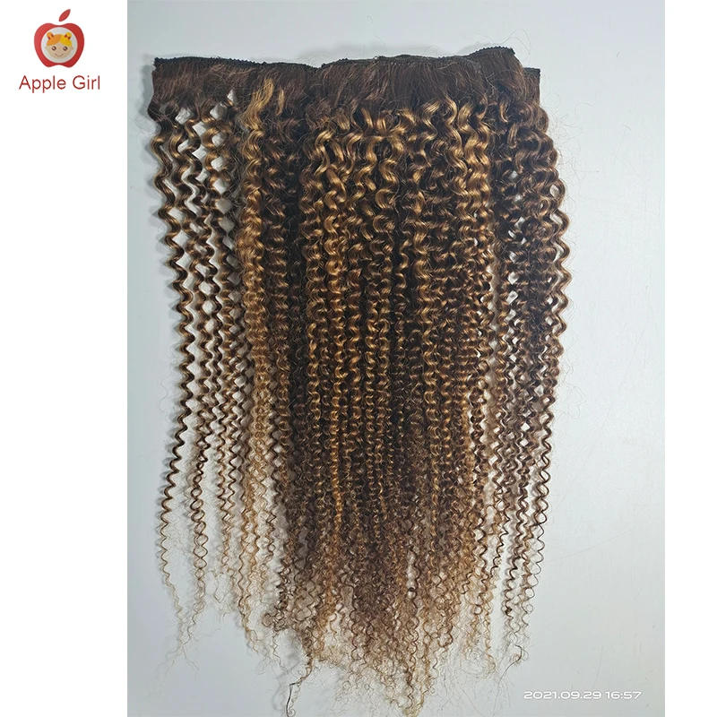 Destaques grampo em afro kinky encaracolado extensões