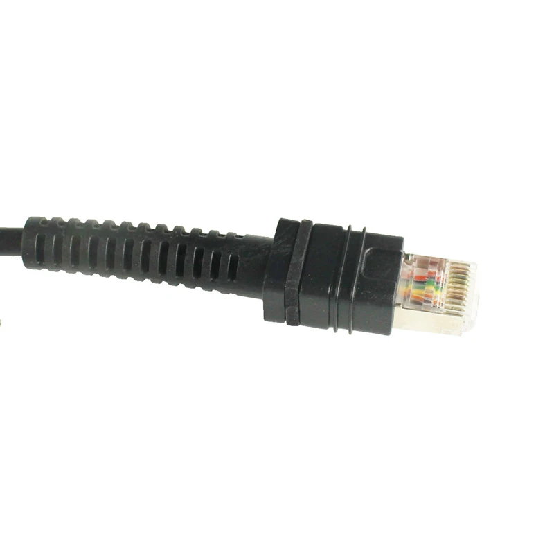 New Scanner 5V 3M RS232 Serial Coiled Cable Compatible for Zebra LI3608 LI3678 DS3608 DS3678 Barcode Scanner Cable