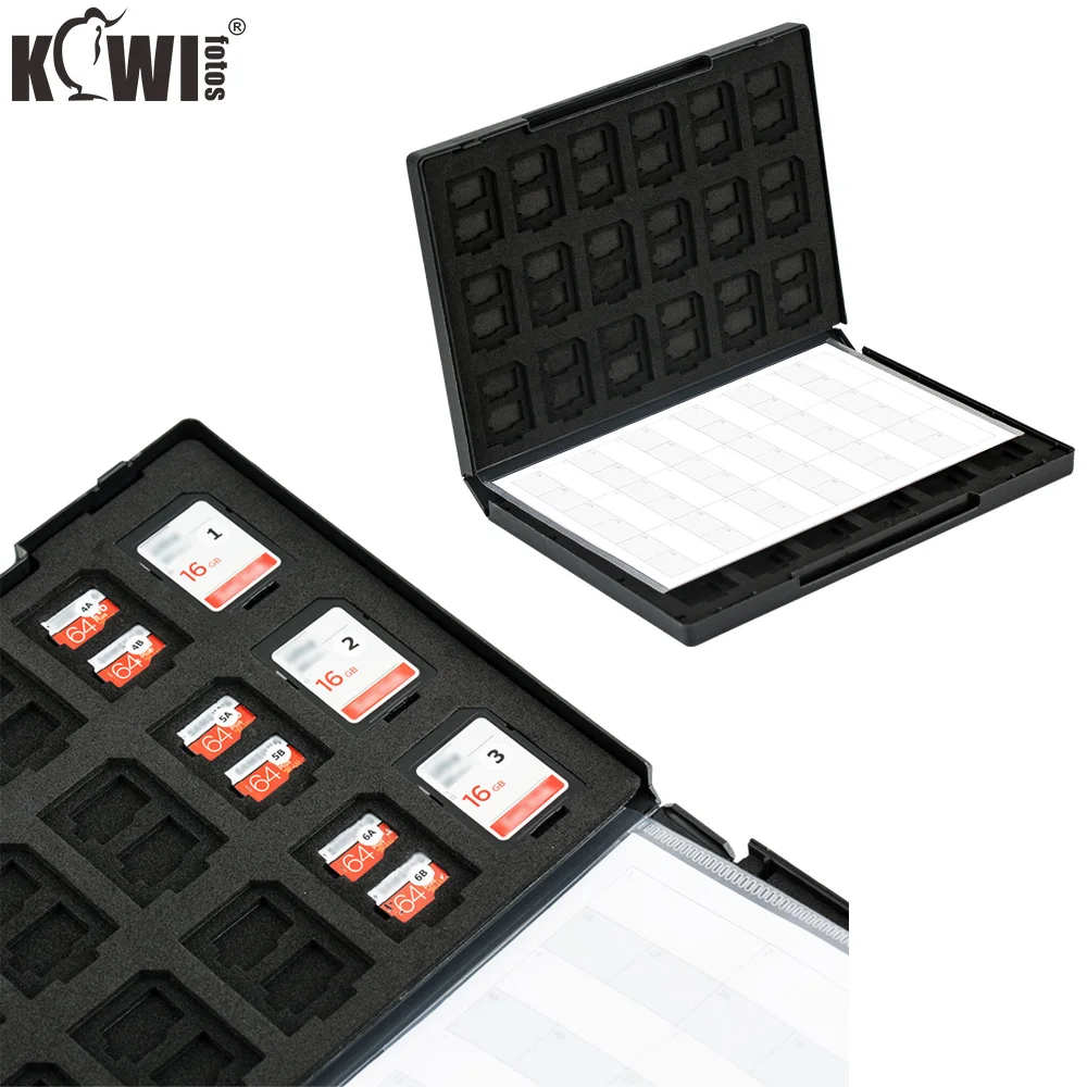 Kiwi 108 Slots Memory Card Case Holder Storage Organizer for 36 SD and 72 MSD Cards Waterproof