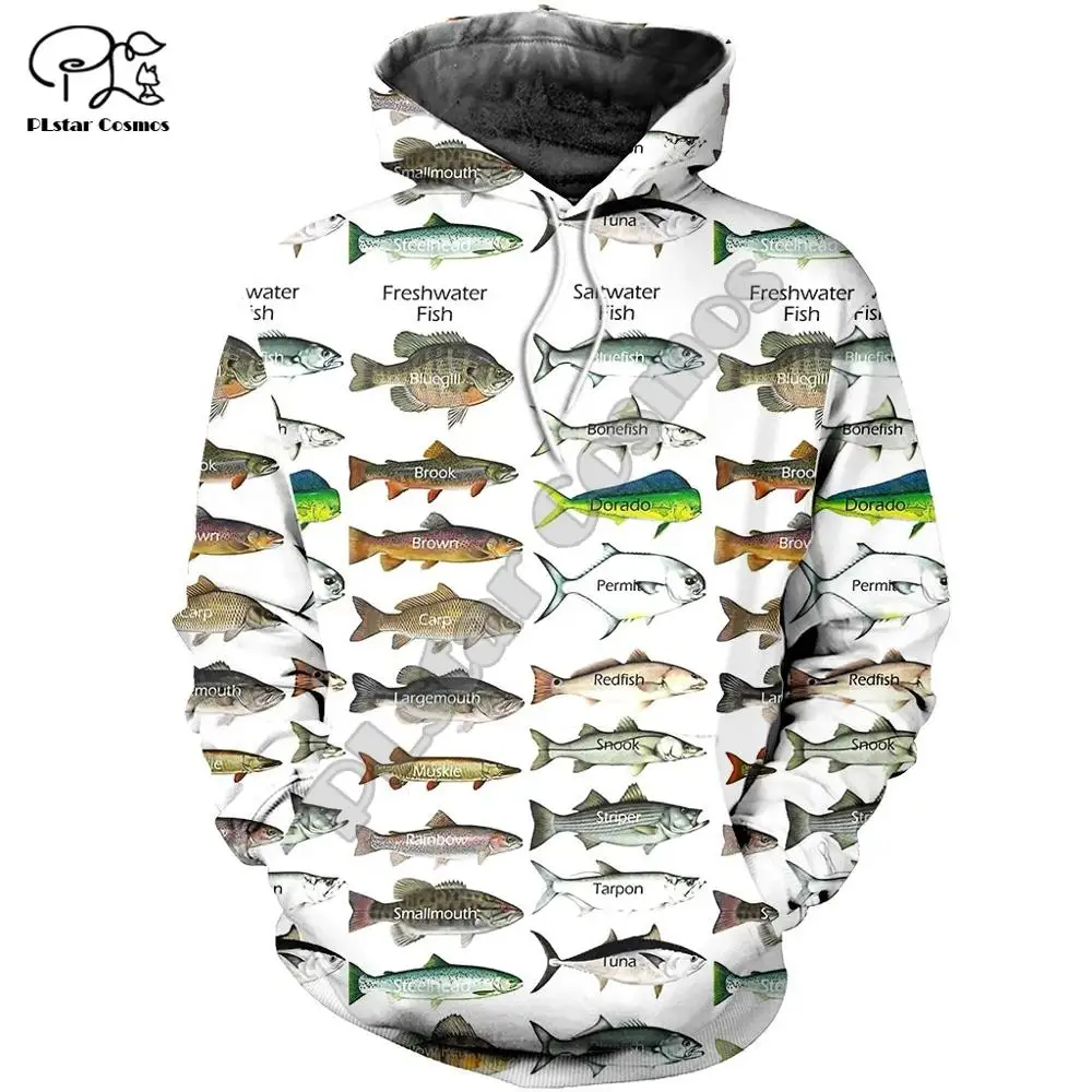 PLstar Cosmos New Animal Bass Carp Fishing NewFashion Fisher Tracksuit Funny 3Dprint Unisex zipper/Hoodies/Sweatshirts/Jacket 13