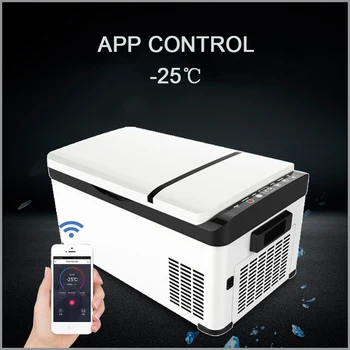 

30L Car Refrigerator Frozen Compressor Refrigeration Car Home Dual-use dc 12/24V Small Portable Fridge Freezer Travel Cooler Box