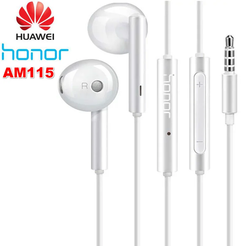 Huawei наушники Honor AM115 Mic 3,5 мм для xiaomi huawei P7 P8 P9 Lite P10 Plus Honor 5X 6X mate 7 8 9 - Цвет: no box