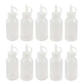 

10 pcs 100ML Kitchen Plastic Squeeze Bottle Condiment Dispenser for Sauce Vinegar Oil Ketchup Cruet Salad Sauce Oil Dispenser