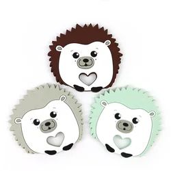 Baby Silicone Teether Cartoon Animal Hedgehog Tooth Gel Baby Molar Tooth Gel Toy
