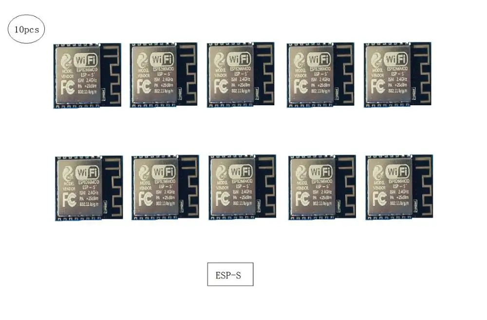10 шт. ESP-S (совместим с Φ) ESP8266 дистанционный последовательный порт WiFi IoT модуль Nodemcu