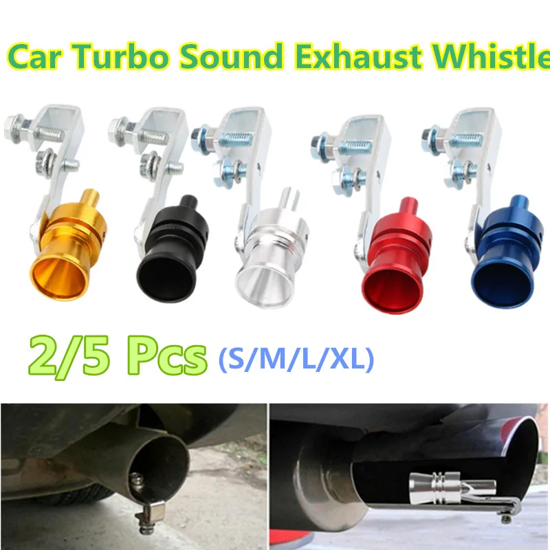 S/m//l/xl Car Exhaust Pipe Sounder Car Tuning Turbine Whistle Sounder