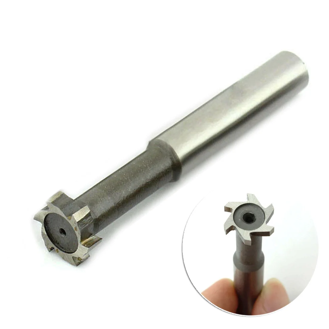 New Arrival T-Slot Cutter 20mm Cutting Diameter 5mm Slot 8 Flute HSS T-Slot Cutter Shank End Mill Tool For Home Diy Tools