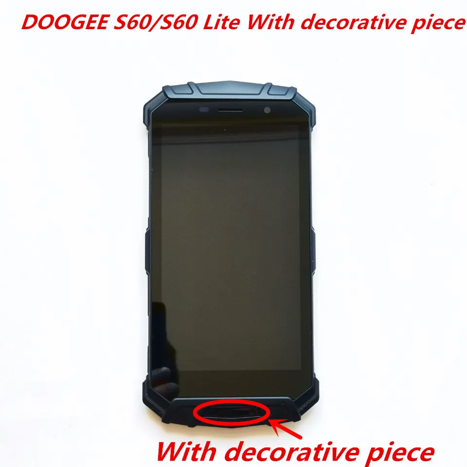 Оригинальный ЖК дисплей с рамкой Для DOOGEE S60/S60 Lite кодирующий преобразователь