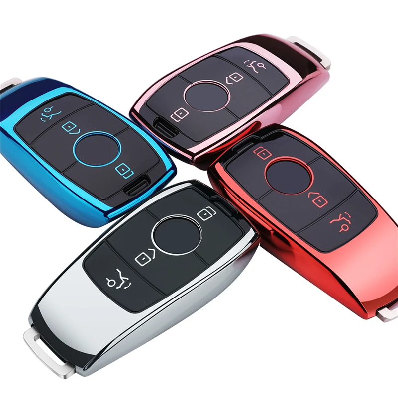 Цветной мягкий из ТПУ автомобиль смарт ключ чехол КРЫШКА ДЛЯ Mercedes Benz 2017 E Class W213 2018