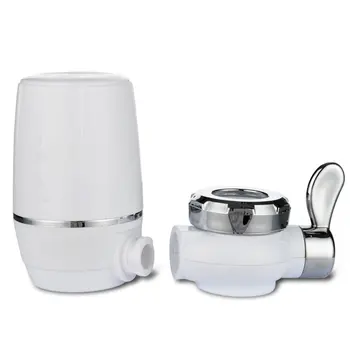 

Portable Effective Ceramic Faucet Filter Tap Water Purifier Easy Assembly Tap Cleaner Water Clean Purifier White