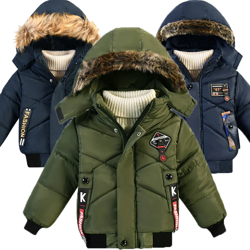 Winter Coats For Baby Boy 2021 Long Sleeve Hooded Down Jackets For ...