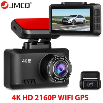 

JMCQ 4K Auto Dash Cam 1296P GPS Pro Car Dash Camera WiFi Dashboard Camera Video Recorder DVR Parking Monitor Gesture Photo