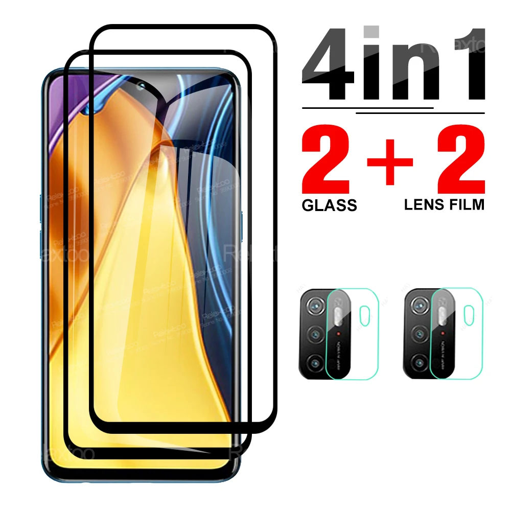 4 в 1 Защитное стекло для камеры Xiaomi Pocophone M3 Pro m3Pro M 3 Pocom3 | Мобильные телефоны и