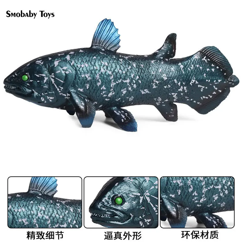 Simulation solid prehistoric sea life pvc latimeria model Jurassic world dinosaur animal collect model boy girl toy child gift
