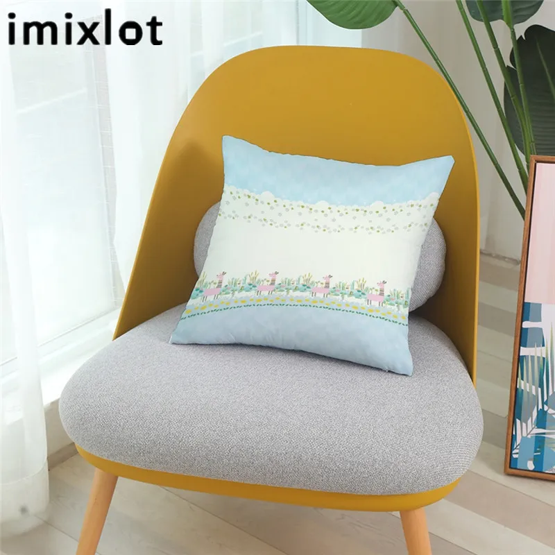 Чехол Imixlot в скандинавском стиле для подушки простой дизайн льняная подушка
