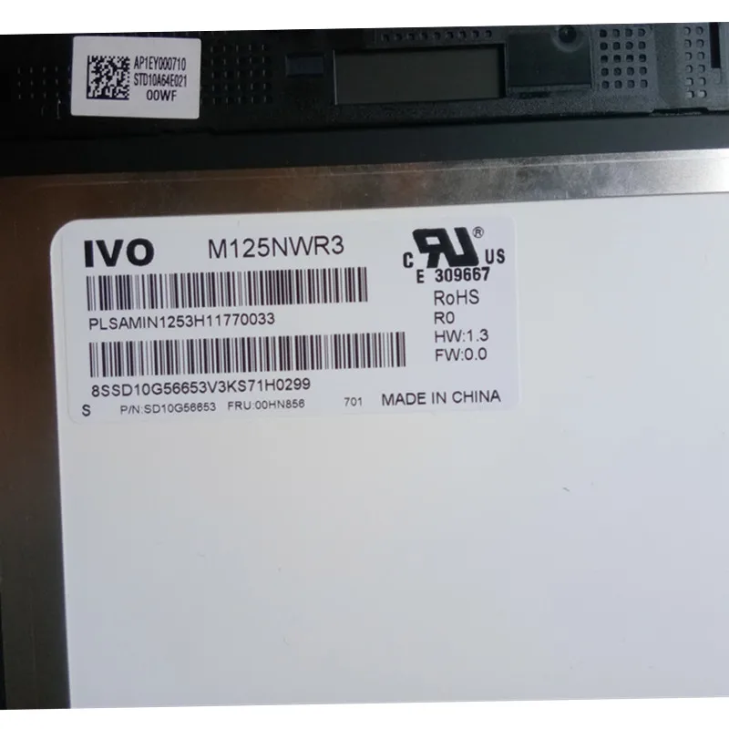 12,5 ''ЖК-экран в сборе для lenovo ThinkPad Yoga 260 01AX903 рамка HD lcd светодиодный модуль 01HY611 01AX917 01AY760 00NY900