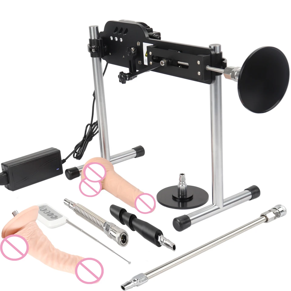Men and women sex machine with sex toys Automatically retractable dildos for men Pump gun toys