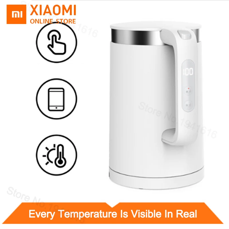Умный электрический чайник XIAOMI Mijia Pro 1800 л/304 Вт дюйма 12 часов работы контроль