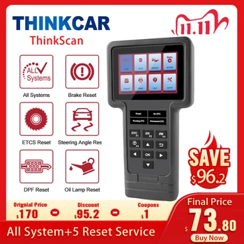 

Thinkcar ThinkScan OBD2 Car Diagnostic Tool Professional obd 2 scanner All System OIL SRS EPB SAS DPF Reset for BENZ for BMW E90