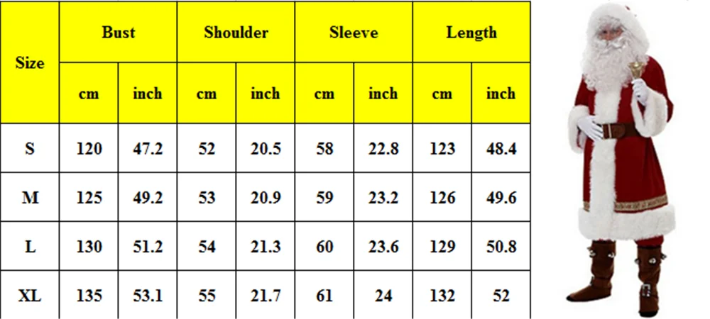 Новинка; Рождественский костюм Санта-Клауса для взрослых в России; маскарадный костюм Санта-Клауса; нарядное платье; 5 шт./лот; костюм; Рождественская верхняя одежда