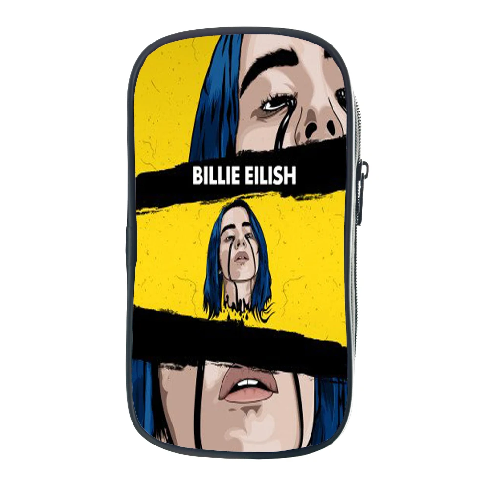 Высококачественный чехол-карандаш Billie Eilish для студентов, сумка для ручек для мальчиков и девочек, сумка для канцелярских принадлежностей, хипстерский пенал для подростков, детский держатель для карандашей