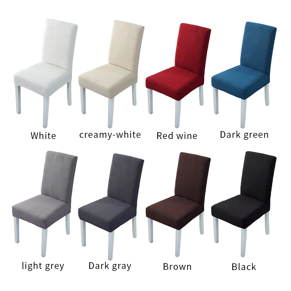 Elastic spandex solid color waterproof chair cover wedding hotel conference celebration and family restaurant dining chair cover