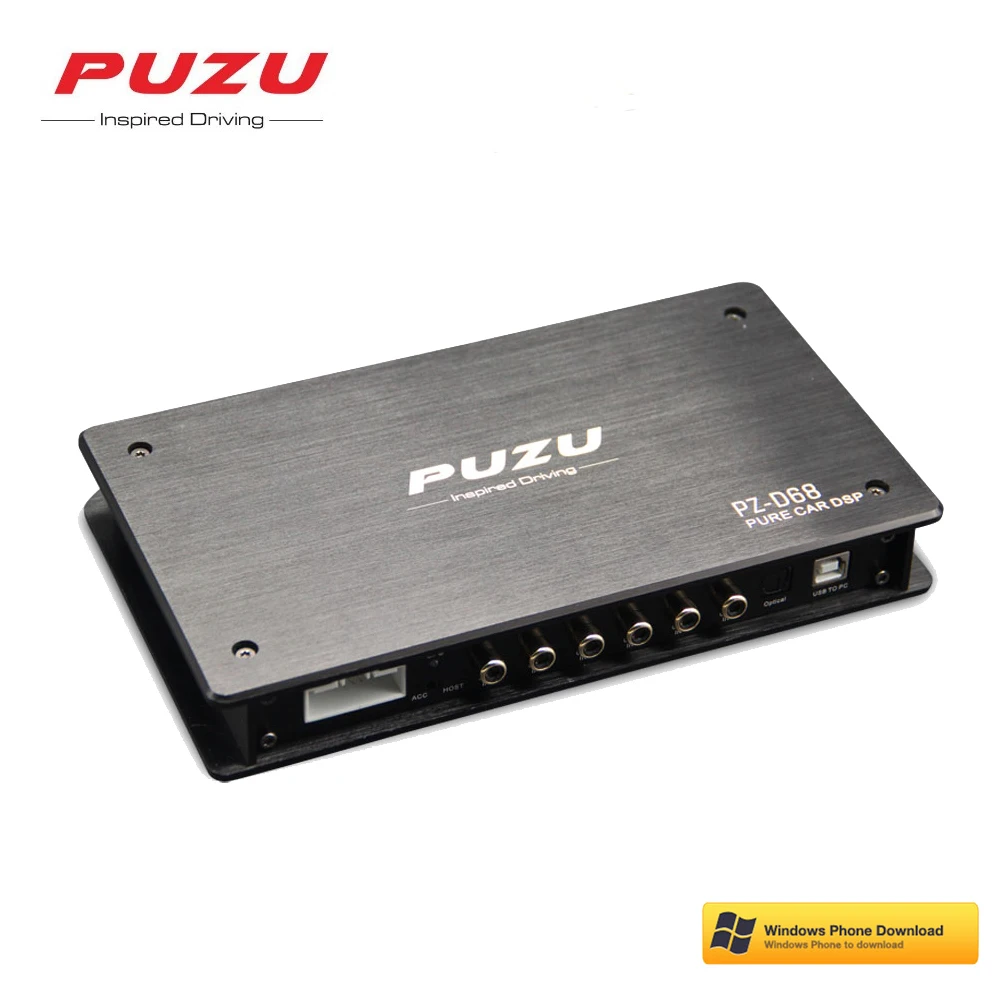 

PUZU D68 Pure Digital Signal Processor 6CH to 8CH Out Car DSP Amfiler 31-BANDS EQ Floaing-point High-precision Tuning System