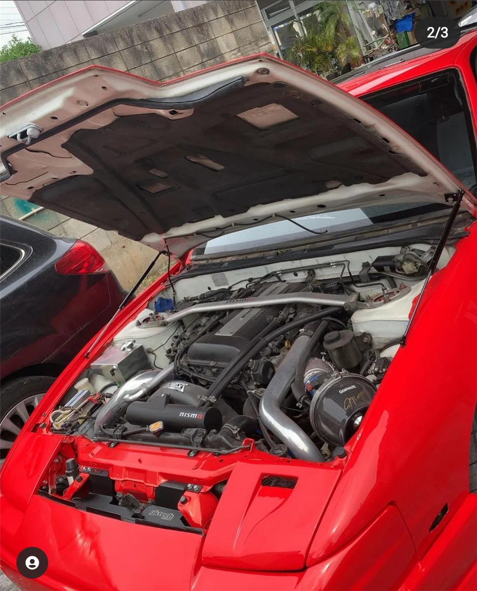 Hood Damper For Nissan 240sx S13 19 1994 Gas Strut Lift Support Front Bonnet Modify Gas Springs Shock Absorber Strut Bars Aliexpress