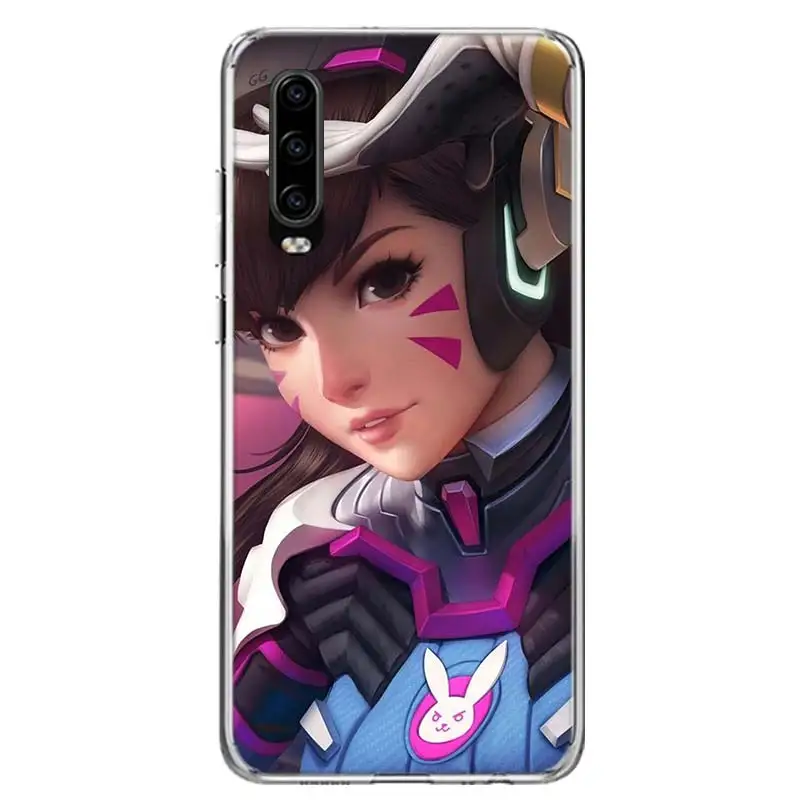 Чехол для телефона Overwatchs Game D. VA для huawei P30 P20 mate 30 20 10 Pro P10 Lite P Smart Z+ Coque Shell Capa