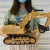 1:18 RC Truck Engineering Car 680 Rotation Digging Soil With Sound Effect Simulation Remote Control Excavator Tractor Car Toy 4