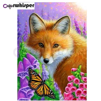 

Diamond Painting Full Square/Round Drill Fox 5D Daimond Painting Embroidery Cross Stitch Mosaic Crystal Picture Wall Decor Z379