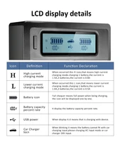 New BP-U30 BP-U60 BP-U65 BP-U90 LCD Dual Battery Charger for Sony PMW-100, 50 PMW-160 PMW-200 PMW-300 PMW-EX1 PMW-EX3 PMW-F3 - Image 6
