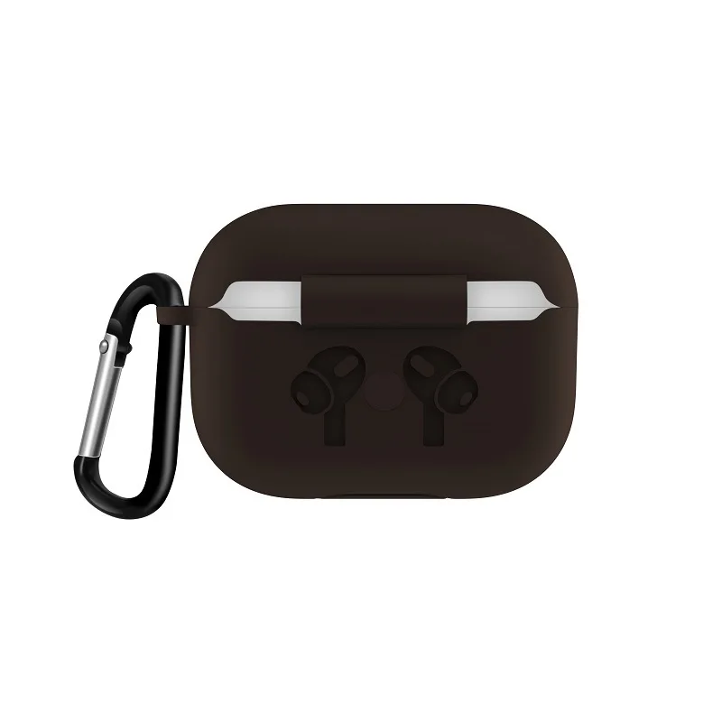 Силиконовый чехол для Airpods Pro, беспроводной Чехол для гарнитуры, роскошный противоударный защитный чехол для Air Pods Pro, коробка с крючком
