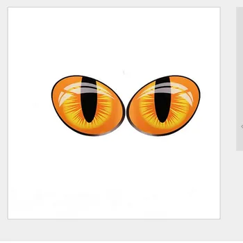 

2pcs Cute Simulation Cat Eyes Car Stickers for ALFA ROMEO Mito 147 156 159 Giulietta for BMW MINI COOPER Countryman R50 R52 R53