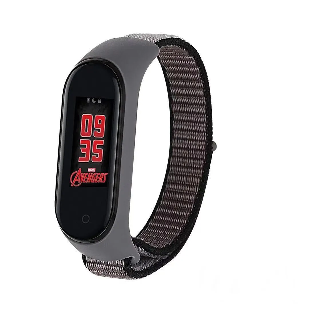 Дышащий нейлоновый ремешок для Xiao mi Band 4 3 Мягкая Спортивная петля для mi Band 3 4 Watchbnd Браслет замена браслета - Цвет ремешка: anchor gray
