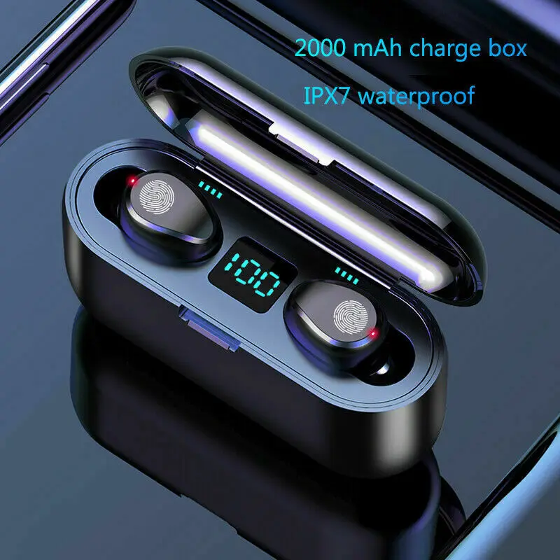 Hot Wireless TWS Bluetooth 5 0 Headsets Sound Music Earbuds Stereo Bass Waterproof Mini Sports Gaming Earphones 2019 New