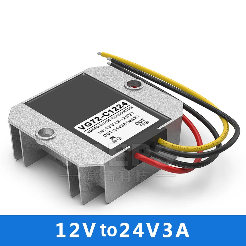 12V L 24V3A DC преобразователь питания 9 20V переменный 24V Автомобильный Повышающий
