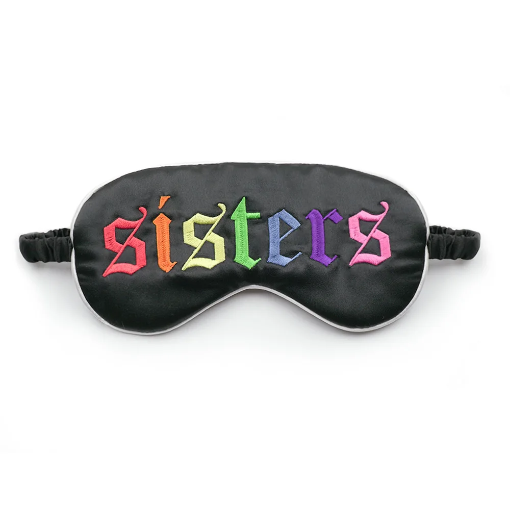 

Silk Eye Mask Embroidered Printed Logo Shade Protection Eye Patch Manufacturers Direct Selling Amazon Supply of Goods Sleep Eye