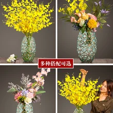 Европейская креативная водная культура украшение для стеклянной вазы сухой цветок американская прозрачная ваза для гостиной античный цветочный орнамент