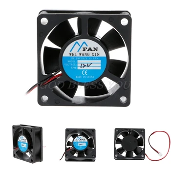 

60mm*60mm*20mm DC 12V 2-Pin Cooler Brushless Axial PC CPU Case Cooling Fan 6020 Drop Shipping