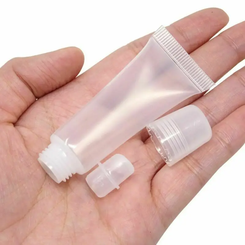 

10ml Empty Tubes Lip Gloss Balm Sunscreen Cream Clear Cosmetic Containers