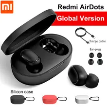 Xiaomi Redmi Airdots Xiaomi Беспроводные Наушники управление голосом Bluetooth 5,0 контроль шумоподавления