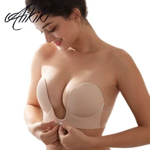 Невидимый силиконовый липкий бюстгальтер для женщин, клейкий бюстгальтер без бретелек, пуш-ап, бесшовный бюстгальтер с открытой спиной, сексуальное нижнее белье
