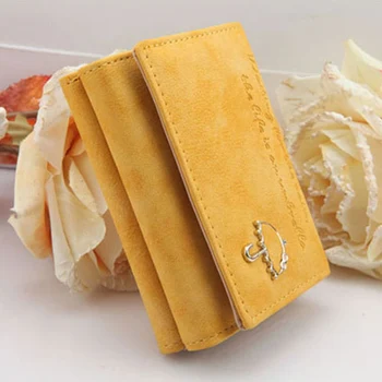 

2019 women messenger bags PU Leather Wallet Button Clutch Purse Short Handbag Bag For Woman Lady