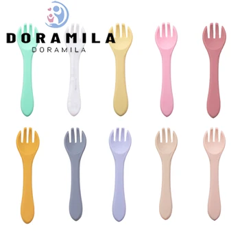 

Baby Soft Silicone Spoon Feeding Set Silicone Tableware Children's GoodsKid Dishes Toddlers Infant Feeding Accessories Spoon