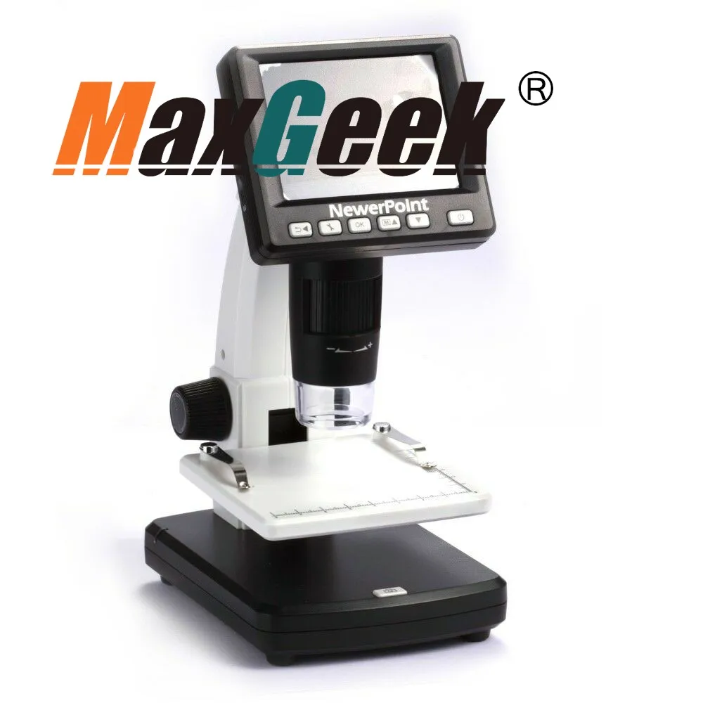 

5MP 3.5 inch LCD Display Magnifier Digital Microscope 300x Zoom 8 LEDs USB/AV Output